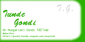 tunde gondi business card